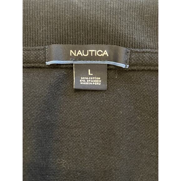 Women’s Navy Nautica V-neck Shirt Sz Large 3/4sleeve - Picture 5 of 8